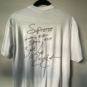 Supreme Buju Banton Tee in White L